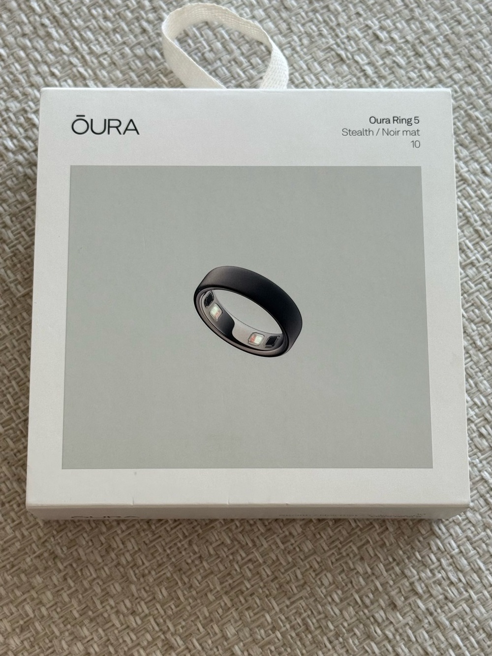Brand New Oura Ring 5 – Stealth Black – Size 10 – Original Box